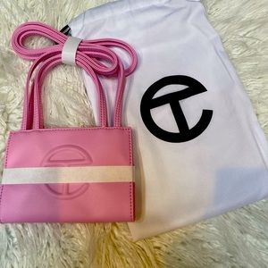 Brand new Beautiful bubblegum pink small Telfar bag